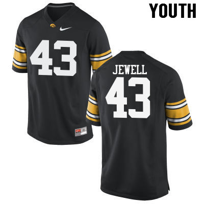 Youth Iowa Hawkeyes #43 Josey Jewell College Football Jerseys-Black